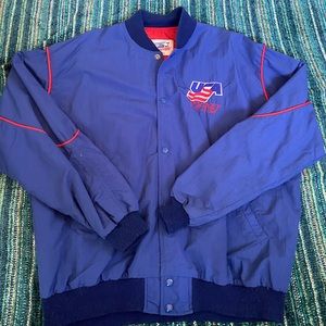 VTG starter USA Hockey Team Button-up light jacket size XL